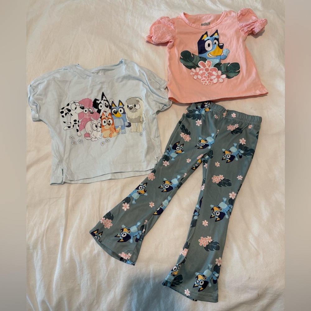 Kids Bluey Outfit Set